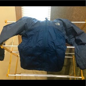 Boys North Face Sherpa Lined Rain Jacket